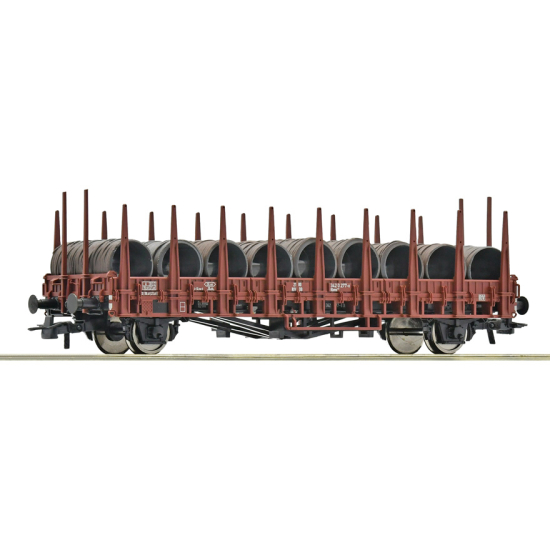 Roco 6600268, Wagon towarowy otwarty platforma Kbms 440 H0
